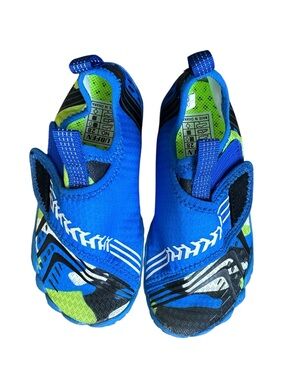 Kids Blue and Green Slip-On Water Shoes Toddler Boy 11T